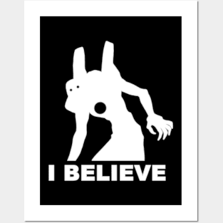 NGE! I BELIEVE IN ADAM KAWORU SHIRT text bigfoot retro sun RUSTIC Posters and Art